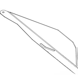 H223216 - Straight (LH) Straw Chopper Vane - Thumbnail 4