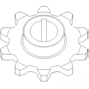 H228383 - Lower Clean Grain Elevator Sprocket