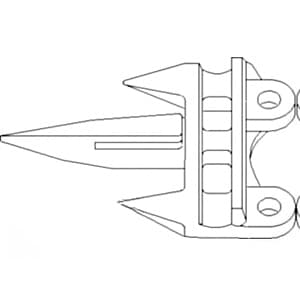 H229538 - Short/Long/Short Knife; 4" Blunt Point Guard - Thumbnail 2