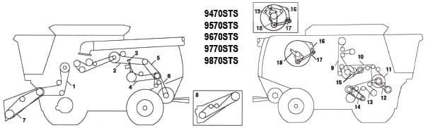HXE10501 - Heavy Duty Straw Chopper Countershaft Belt - Thumbnail 4