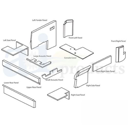K64254 - Cab Upholstery Kit (4WD) - Thumbnail 2