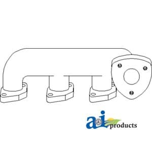K907910 - EXHAUST MANIFOLD, VERTICAL