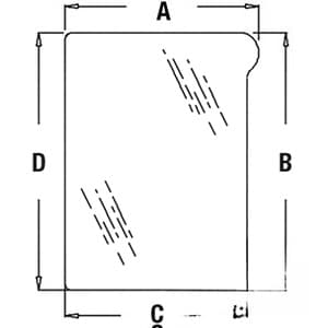 L151753 - Glass, Windshield, Lower (RH)