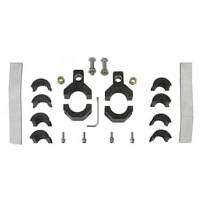 LBS100V - 1.25") 1" Cast Aluminum W/ Rubber Inserts (.75" Vertical Bar Clamp Light Bracket Set (2) - Thumbnail 3