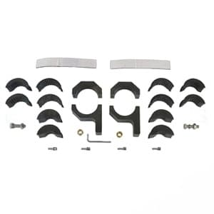 LBS200H - 2") 1.75" 1.50" Cast Aluminum w/ Rubber Inserts (1" Horizontal Bar Clamp Light Bracket Set (2) - Thumbnail 3