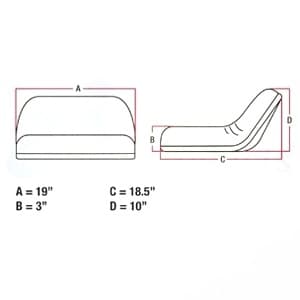LMS2002 - BLK Lawn/Garden Seat - Thumbnail 4