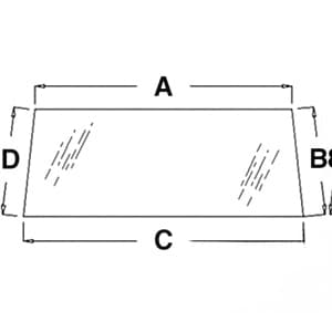 LP4041 - GLASS, REAR