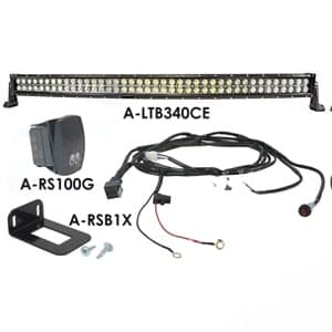 LTB340CEKT - Switch Harness Flood / Spot Combo 40" Curved Double Row LED Light Bar Kit