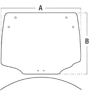 LVU26037 - Glass, Rear Window