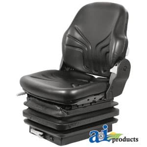 MSG85721V - Seat, Mechanical Suspension; L/ Armrests, BLK VINYL