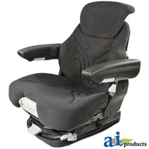 MSG95741GRC - Grammer Seat Assembly, Charcoal MATRIX CLOTH, Black Vinyl Armrests
