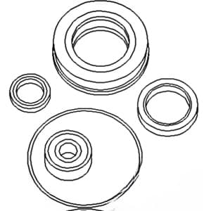N158564 - PTO seals & O-ring sealed release brg Seal Kit Incls: pilot brg