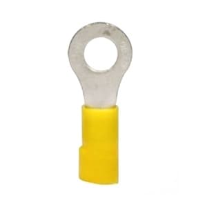 R08 - 10 Pk Stud Size 1/4" Wire Size 12-10 Insulated Ring Terminal - Thumbnail 2