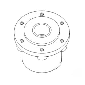 R109453 - 6 Bolt Front Wheel Hub