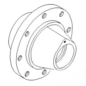 R113716 - Front Wheel (8 Bolt) Hub