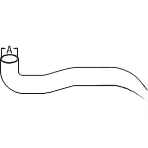 R133960 - Lower Radiator Hose - Thumbnail 4