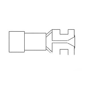 R17 - 10 Pk Tab Size .250 Wire Size 12-10 Insulated Female Disconnects