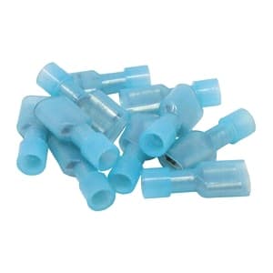 R18WP - 10 Pack .25" Tab 16-14 AWG Insulated & Weather Proof Female Connector