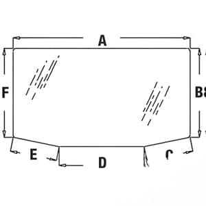 R130522 - Glass, Rear - Tinted