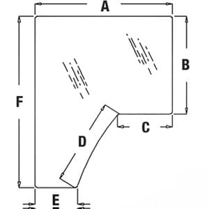 R157210 - Glass, Door (LH) - Tinted