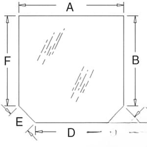 R206835 - Glass, Rear, Upper - Tinted