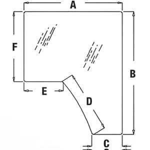 R208587 - Glass, Side, Stationary (RH) - Tinted