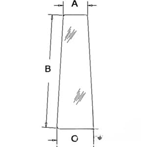 R52880 - Glass, Door, Front (RH)