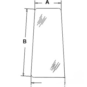 R52882 - Glass, Door, Rear (RH)