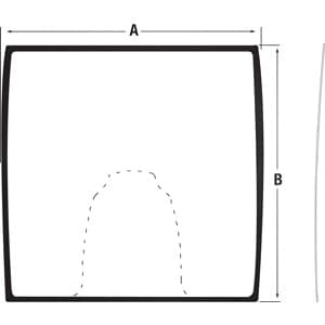 R555408 - Glass, Windshield