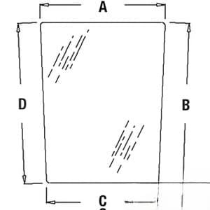 R96195 - Glass, Windshield, Lower (RH)