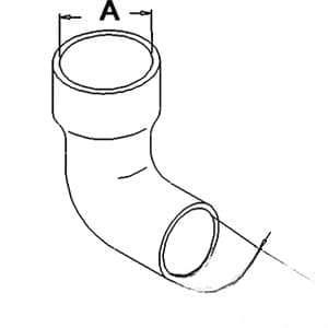 RE14364 - Lower Radiator Hose - Thumbnail 2
