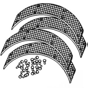 RE235937 - Brake Lining w/ Rivets