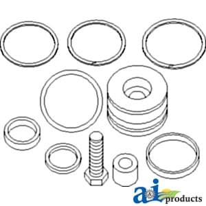 RE61543 - Kit, Hyd. Steering Cylinder; MFWD - Thumbnail 2