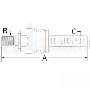 RE204879 - RH/LH Steering Cylinder Ball Joint - Thumbnail 4