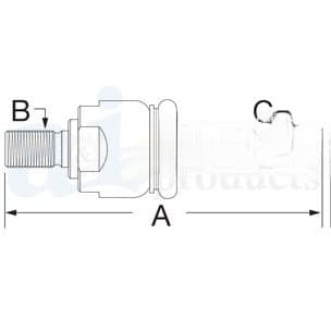 RE217817 - RH / LH Steering Cylinder Tie Rod End
