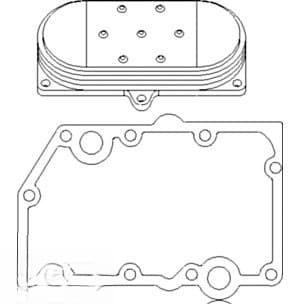 RE59296 - 5 Plate Engine Oil Cooler - Thumbnail 3