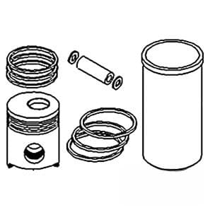 RK154-40 - .040" Piston with Rings