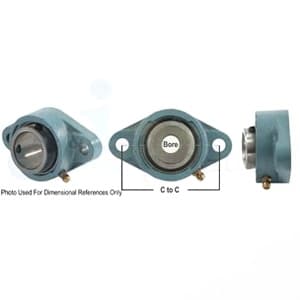 SATNR1716R-I - 2 Bolt Flanged W/ Set Screws