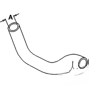 SBA310160450 - Upper Radiator Hose - Thumbnail 2