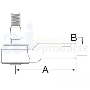 SBA334801360 - Tie Rod End, Outer, RH