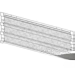 SBA378103400 - Screen, RH; White
