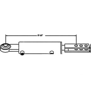 Cat 0 Base End w/ Clevis Rod End (2" Bore) Hydraulic Side Link Cylinder
