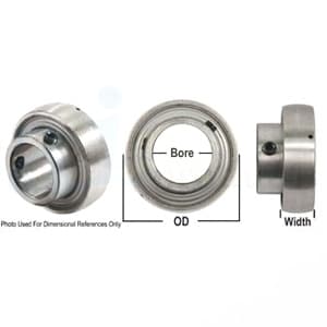 SNPS104RR-I - Re-Lubricatable Adapter Type Ball; Spherical Bearing
