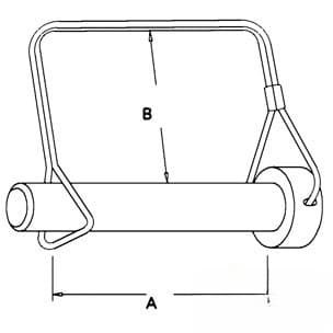 SPR101 - Round Lock (5 pk) 1/4" x 2-1/4" Pin - Thumbnail 4
