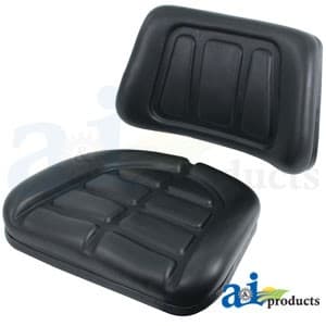 T103BL - Seat Cushion Set, Trapezoid, Black