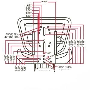 T110YL - YLW Universal w/ Trapezoid Back Seat - Thumbnail 5