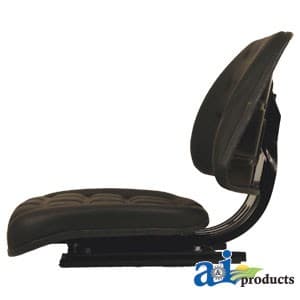 T122BL - Seat, Non-Susp./Slide Track, BLK - Thumbnail 3