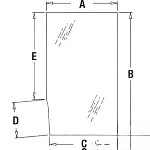 T113463 - Glass, Door, Upper (LH)