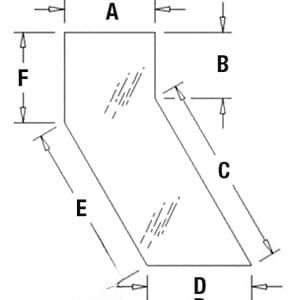 T113466 - Glass, Rear, Lower (RH/LH)