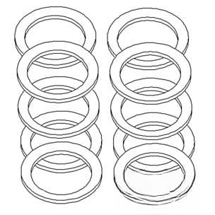 T13213 - Oil Plug (10 pk) Gasket - Thumbnail 2
